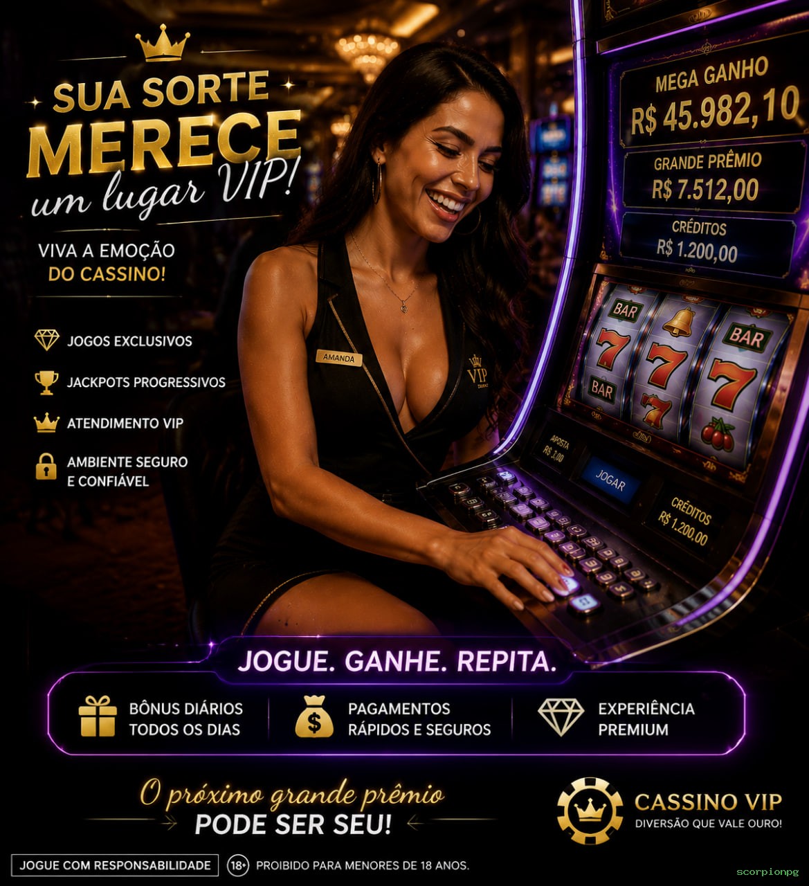 Bônus e prêmios scorpionpg
